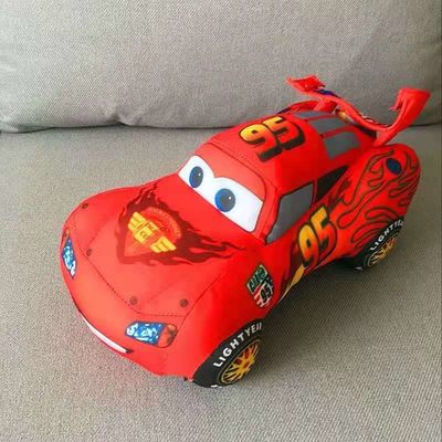 логотип печатания игрушки автомобиля Mcqueen автомобиля 25cm изготовленным на заказ заполненный мультфильмом красный