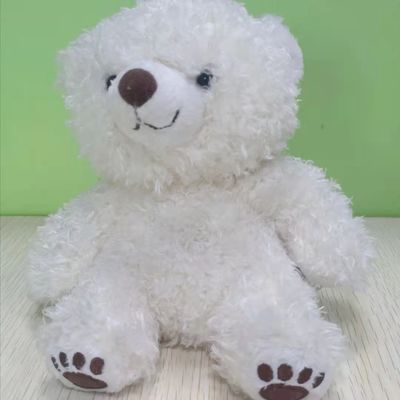 18*15cm персонализировало небольшую белую плюшевый мишку Washable