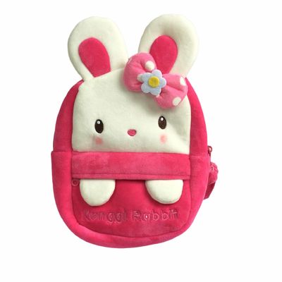 Детей сумки плюша рюкзака плюша кролика мультфильма пинка OEM Schoolbag милых мини