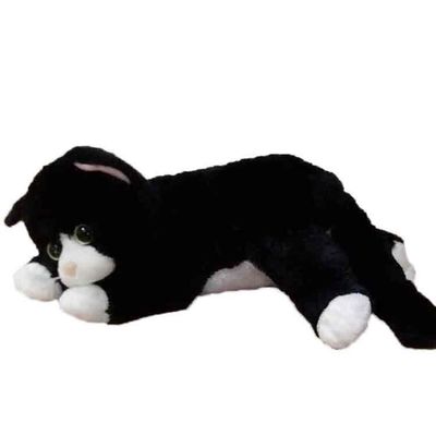 100% полиэстер чучела кота 40CM игрушки плюша черно-белого животные
