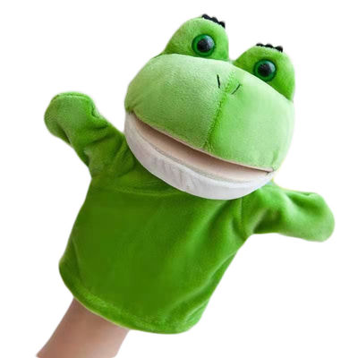 игрушка плюша перчатки куклы марионеток чучела руки рта лягушки 20cm