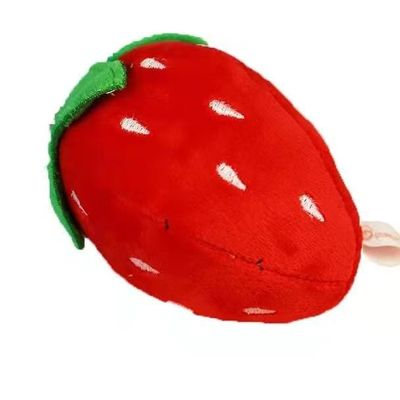 кольцо для ключей игрушки плюша клубники мультфильма 10cm привесное мягкое для подарка на день рождения автомобиля
