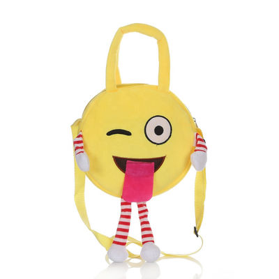 Рюкзак плюша Emoji машины Washable с хлопком PP заполнил