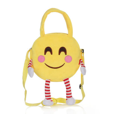 Рюкзак плюша Emoji машины Washable с хлопком PP заполнил
