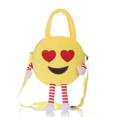 Рюкзак плюша Emoji машины Washable с хлопком PP заполнил