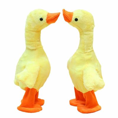 Чучело утки реалистического бархата 30cm небольшое желтое