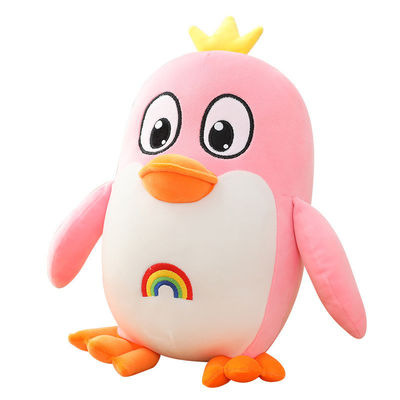 Игрушка плюша пингвина руки OEM Washable 20cm розовая для домашнего украшения