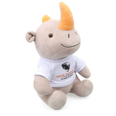 игрушка плюша носорога завалки хлопка полипропилена 25cm Lifelike для младенца