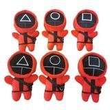 игрушки плюша солдат пинка игры кальмара 15cm для детей