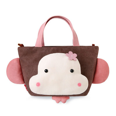 мультфильма сумки плюша обезьяны хмеля 22cm*15cm*19cm сумка холста тазобедренного животного портативная милая